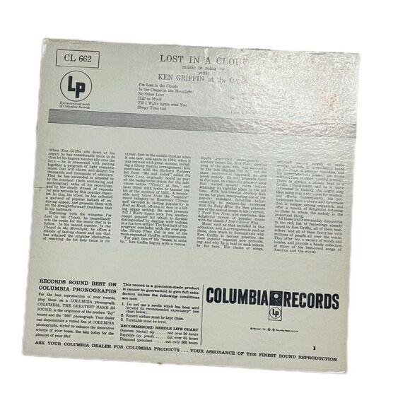 Ken Griffin 'Lost in a Cloud' Vinyl Record - Picture 2 of 2